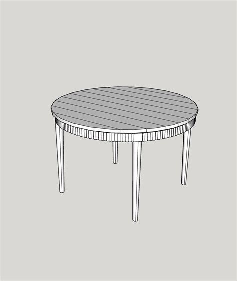 Fluted Round Dining Table | Kreg Tool