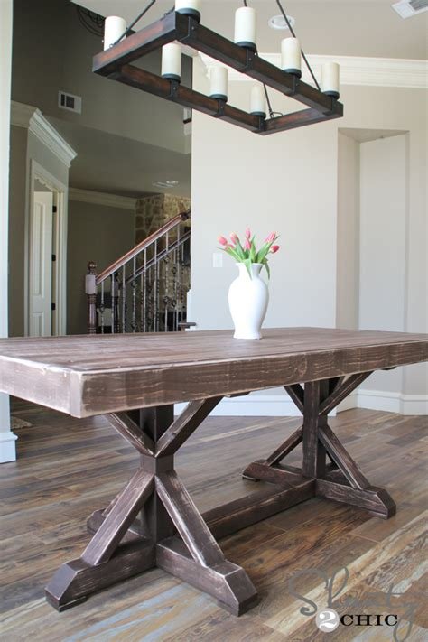 Restoration Hardware Inspired Dining Table for $110 - Shanty 2 Chic