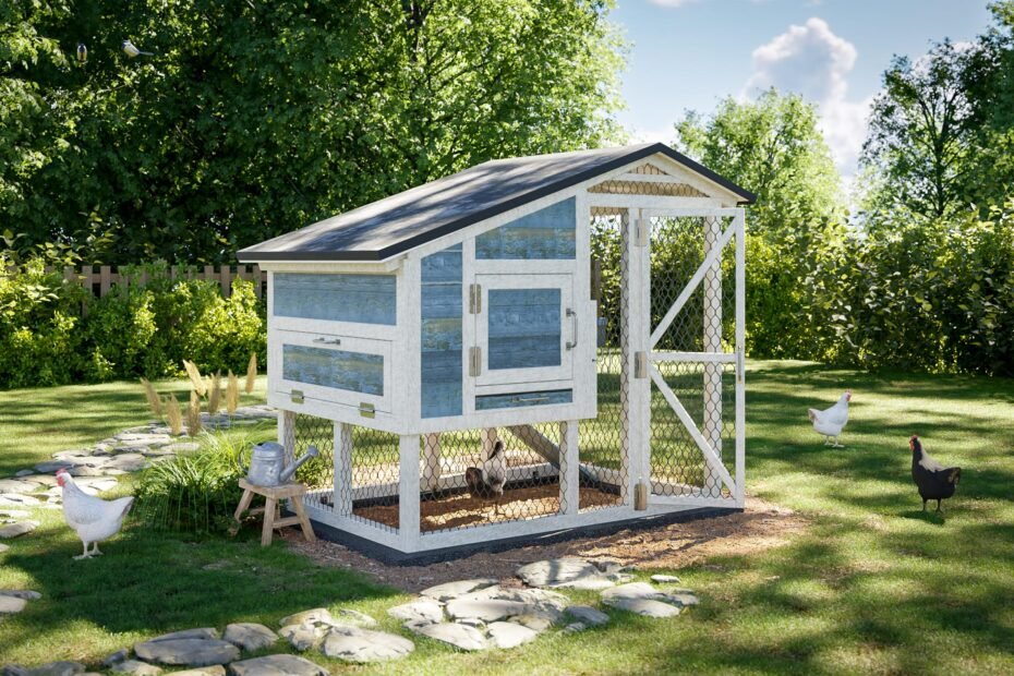 simple chicken coop for a small to medium yard