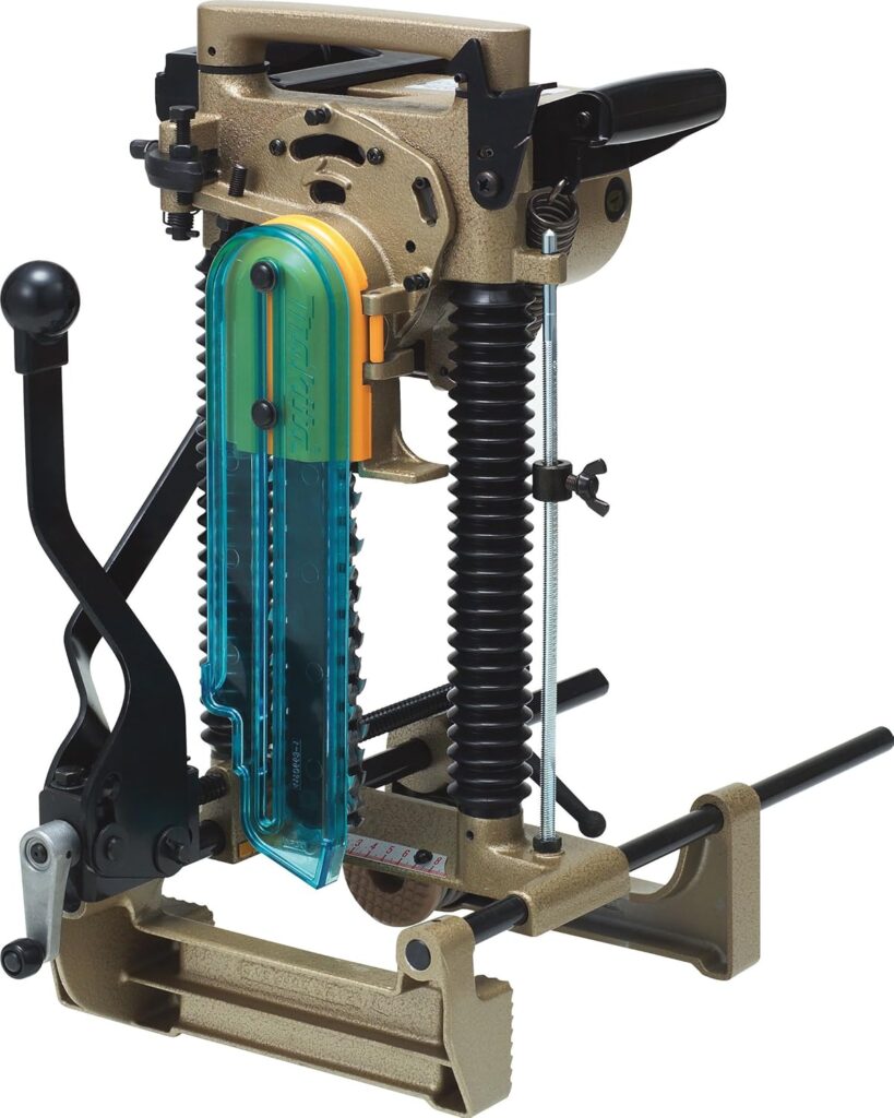 Makita chain mortiser for cutting d rectangular mortises in heavy timber joinery